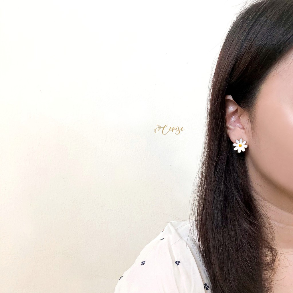 Daisy Earrings | Anting tusuk bunga daisy korea aksesoris wanita  cantik stylish trendy