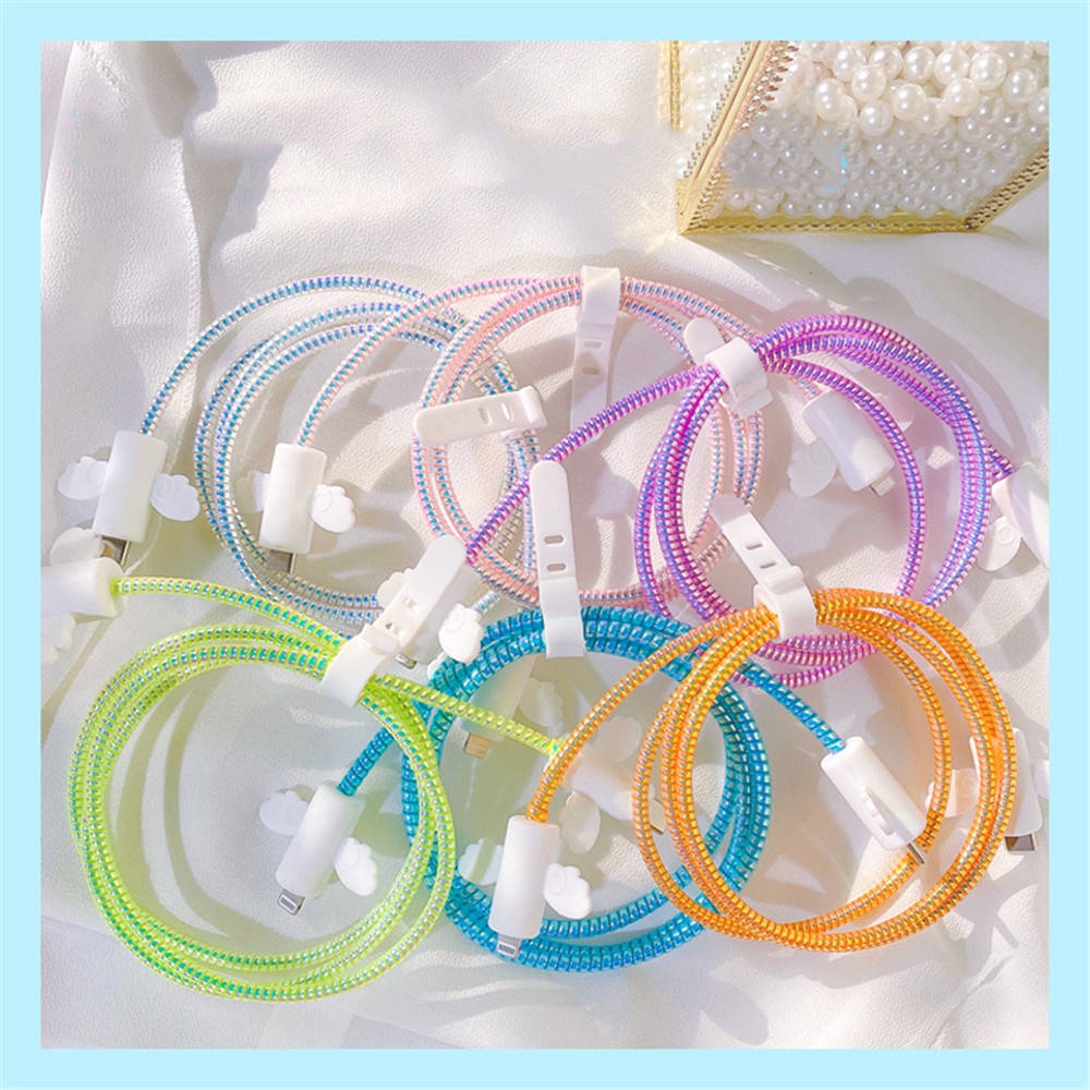 【COD Tangding】Suitable for Apple Data Line Protection Sleeve IPhone Original Charging Line Protection Sleeve Beautiful Storage Anti-break