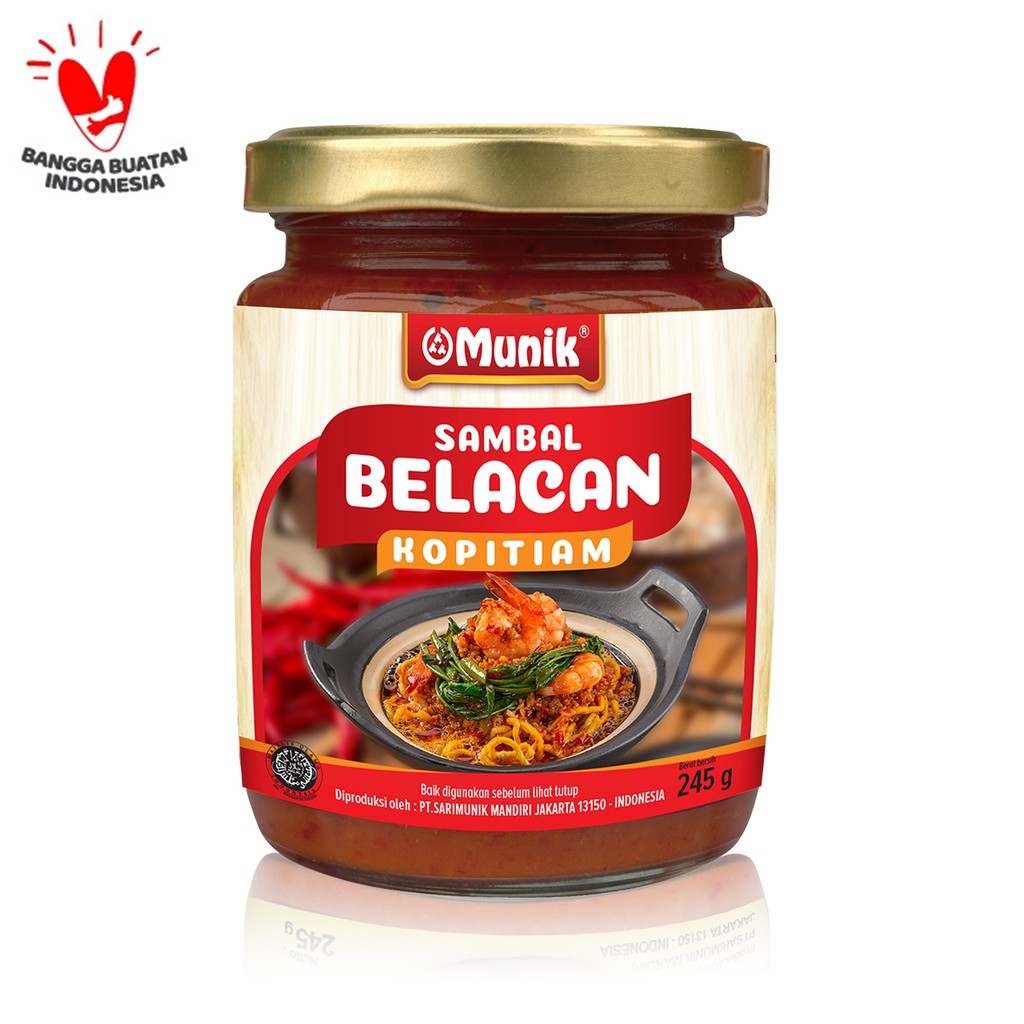 

Sambal Belacan Kopitiam Munik 245 Gr