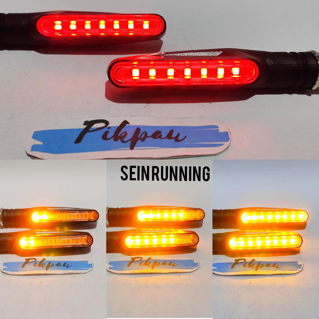 Lampu LED Sein Moge Running Lampu Sen Senja 2 Untuk Universal