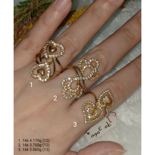 Cincin emas asli kadar 16k/700