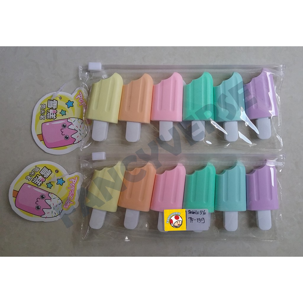 

Stabilo Mini Ice Cream 6 Warna TF-139 / 1 Set isi 6 Pcs / Highlighter