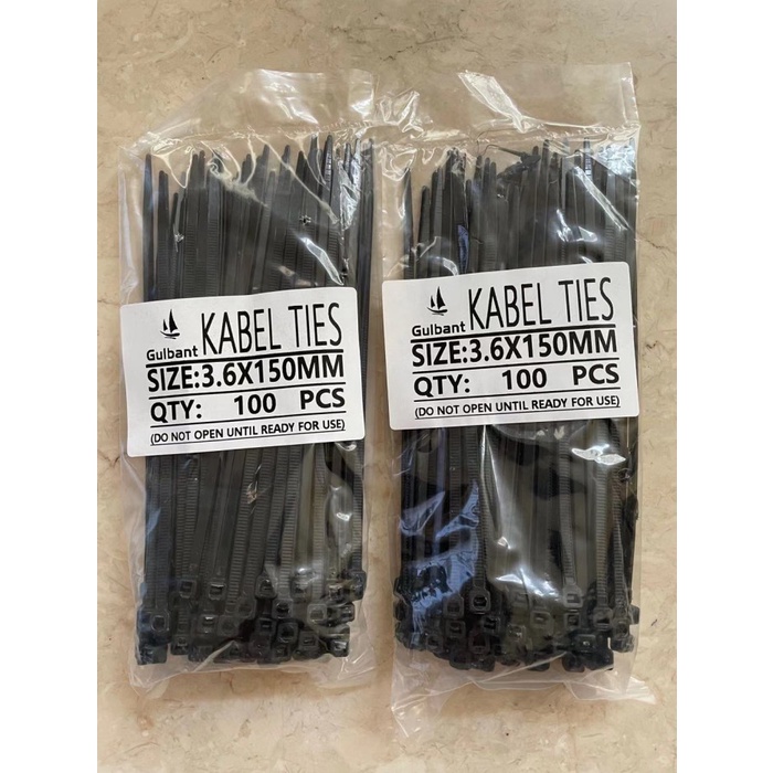 

ORGANIZER-DOCUMENT- KABEL TIES CABLE TIE 3.6 X 150MM (15CM) CV 150 KUALITAS BAIK - HITAM -DOCUMENT-