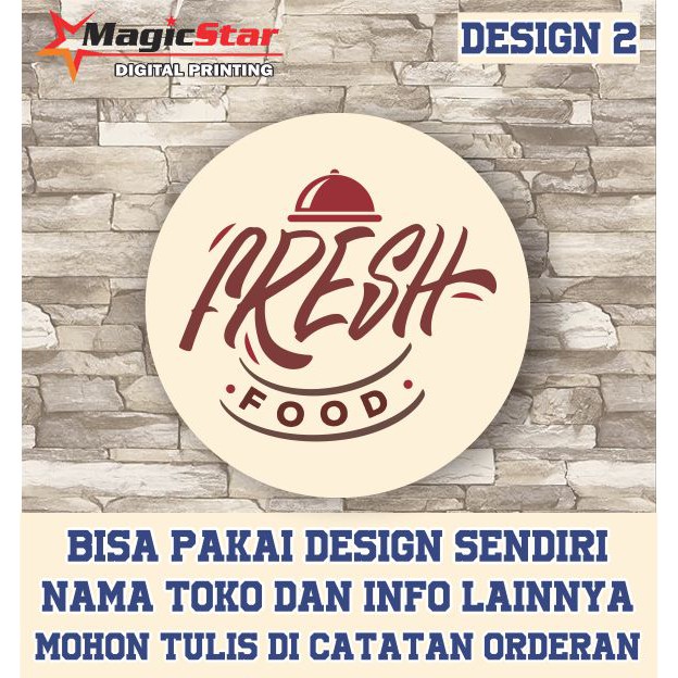 Sticker label custom bontak / label stiker logo cutting TERMURAH-LOGO 2