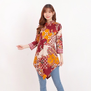 Baju batik wanita - Tunik batik wanita lengan 7/8 514