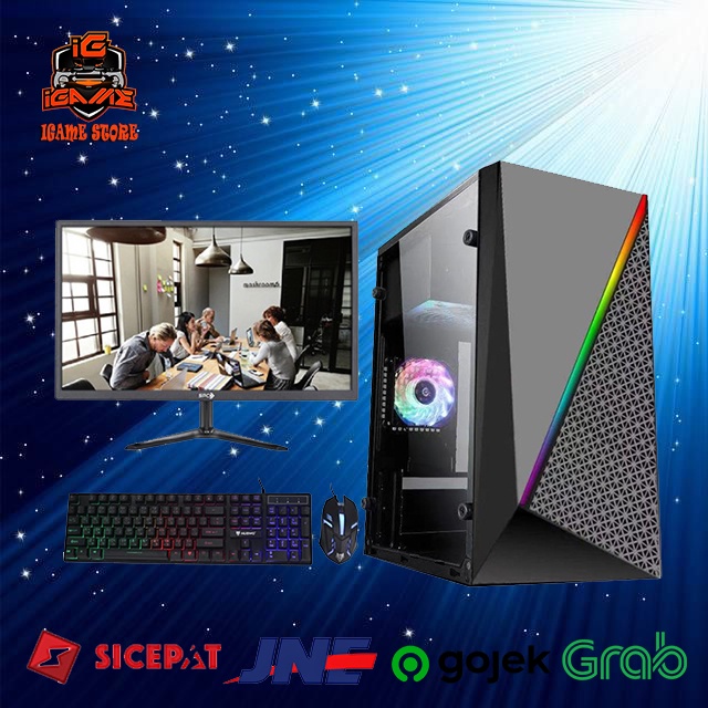 Monggo Order FULL SET PAKET GAMING RYZEN 5 3500/16GB/VGA 2GB/SSD/Monitor 22&quot;