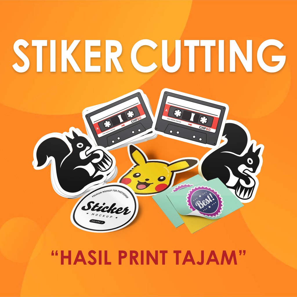 Jasa Cutting Media Stiker Mengikuti Pola Custom (Setengah Putus atau Putus)