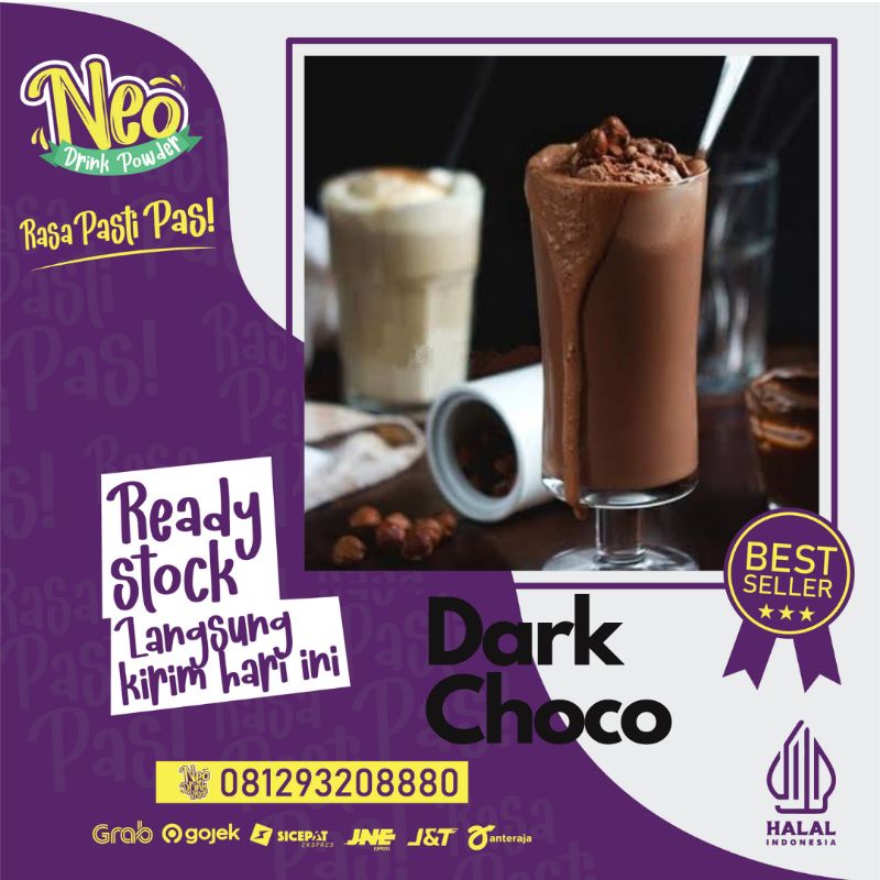 

Bubuk Minuman Rasa Dark Choco 1kg/Dark Chocp Powder/Bubuk Dark Choco /Serbuk Dark Choco 1 Kg