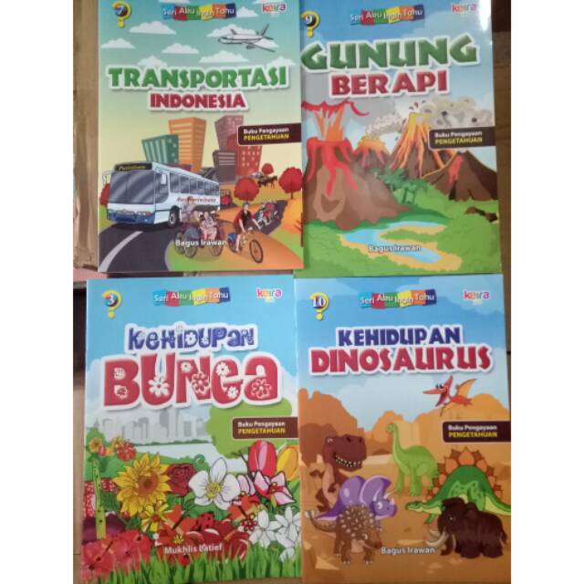 Sepaket buku bacaan anak anak seri aku ingin tau untuk tk paud dan sd