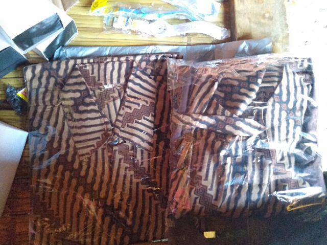 Cople Pria Wanita Gamis Batik Meisya Style // Batik Rampel // 2762 // Tunggal Terbaru