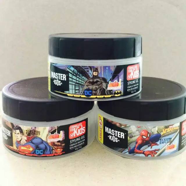 Master Kids Styling Gel Spiderman 75 gr | Gel Rambut Anak