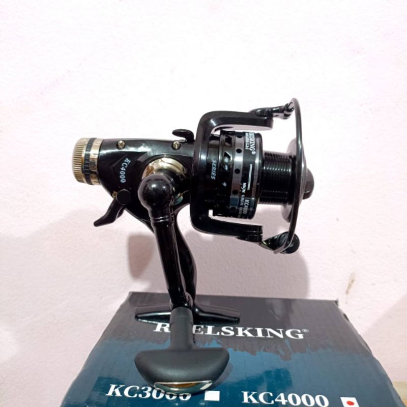 Reelsking KC 5000 KC4000 One Way Sistem Reel Pancing 13+1 Ball Bearing 5:2.1 Metal Aluminium ( Bisa 