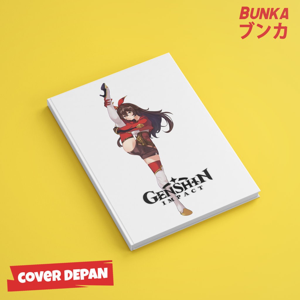 

Notebook Game Anime Genshin Impact Amber Hardcover A5 Buku Tulis Catatan Note Agenda Planner Jurnal