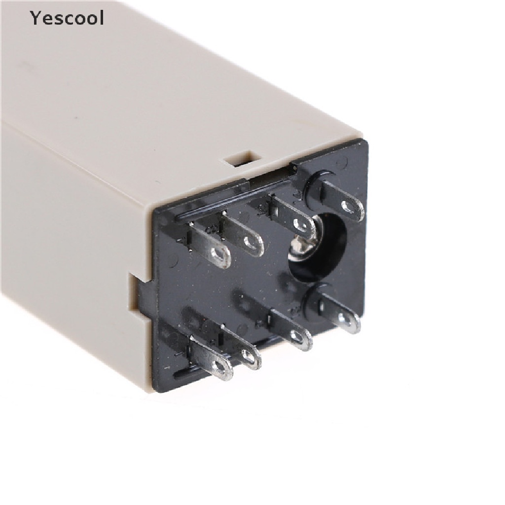 Yescool H3Y-2 AC220V Delay Timer Relay 0-10 Detik Dengan Base