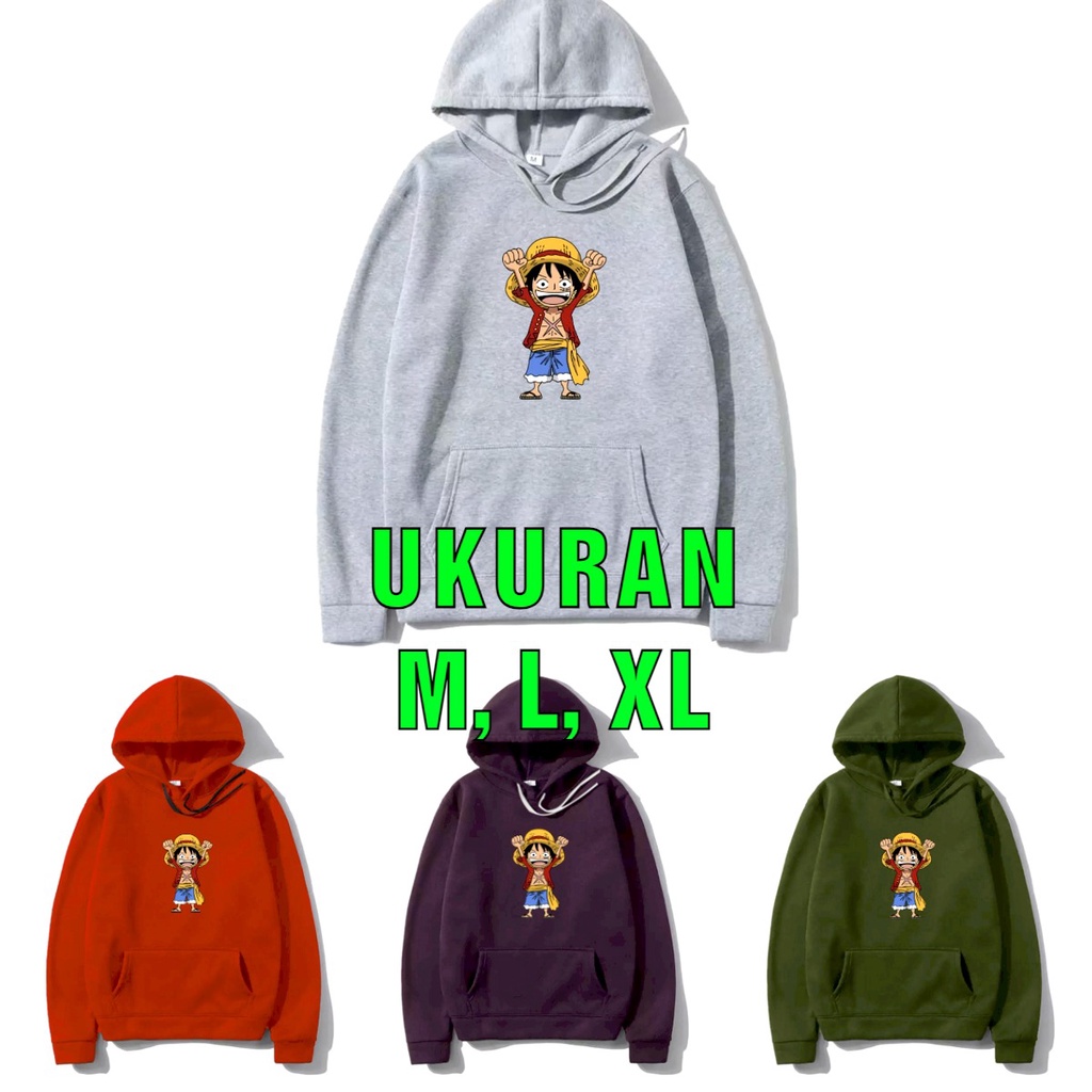 Asgard777 - Hoodie ANGKAT TANGAN ONE PIECE WARNA 2 / Hoodie cowok / Hoodie pria / hodie / sweater / sweater pria / sweater polos / hoodie cewek