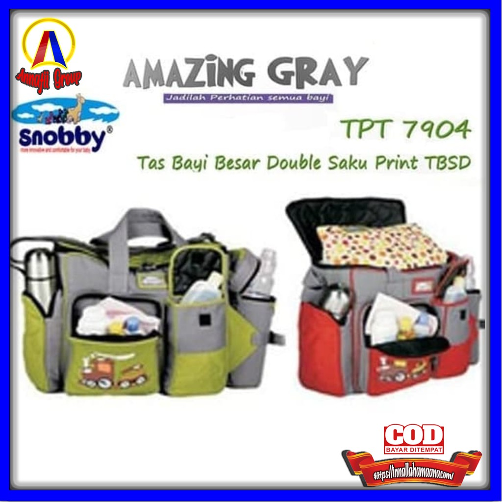  BISA COD Tas  Besar Snobby  TPT 7904 Double Saku Amazing 