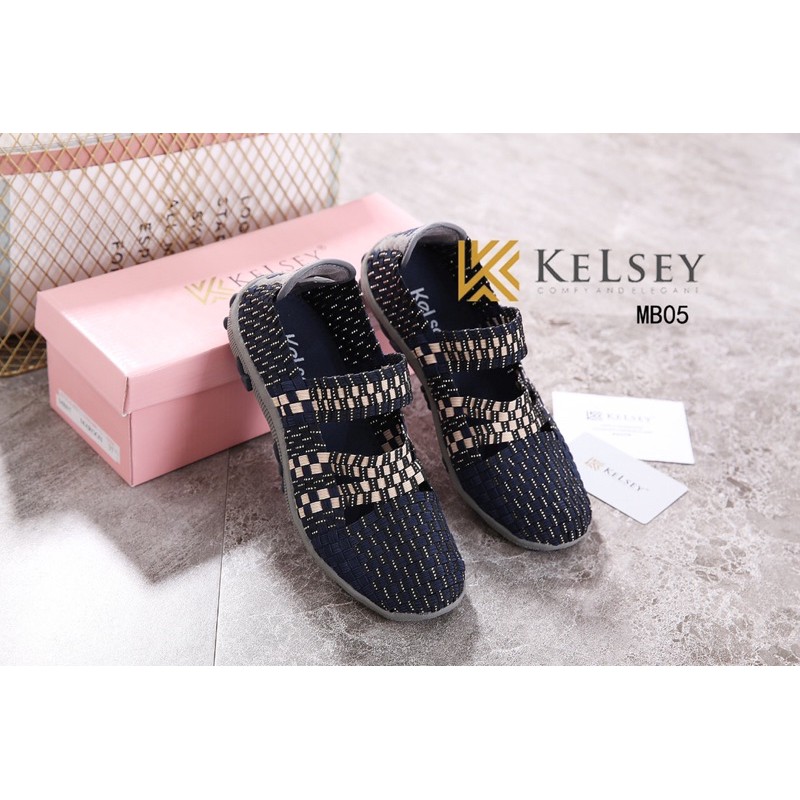 (GRATIS ALAS KAKI) NICOLE  Sepatu Flat Rajut Wanita Kelsey MB05