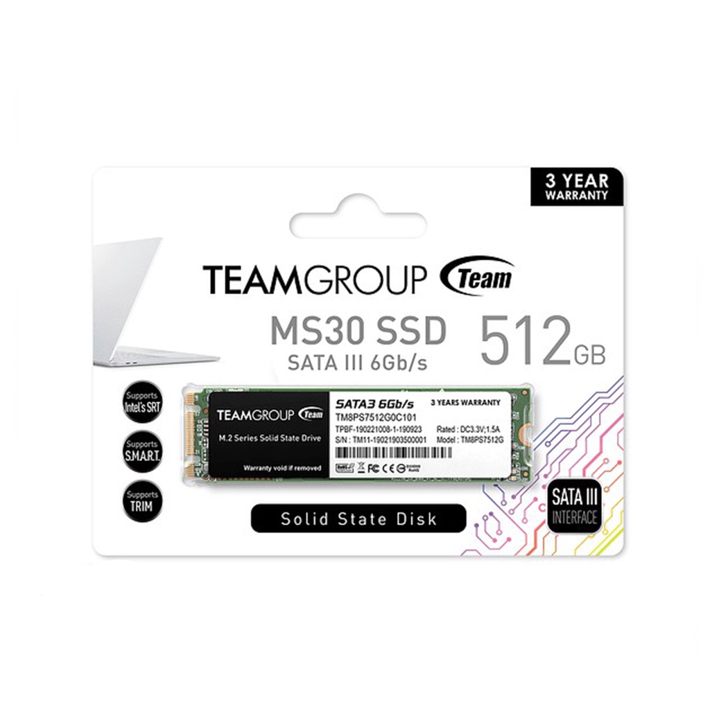 SSD Team MS30 512GB M.2 SATA  M.2 2280 Sata III