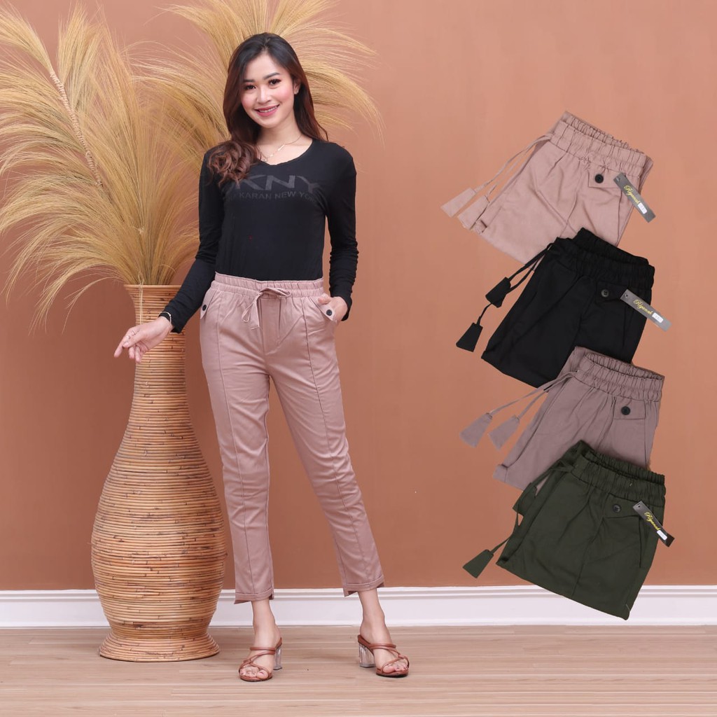 PROMO! Bisa COD READY BAGGY PANTS AMERICAN DRILL IMPOR MOSS LIGHT GREY DARK GREY KHAKI IVORY - baggi