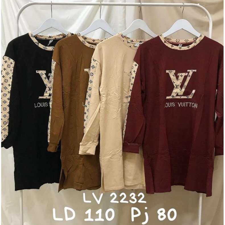 Tunik Kaos LV 100% Import