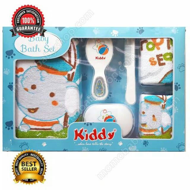 Kiddy Baby Bath KD11133 / Kado Peralatan Mandi Baby Set Lengkap / Two Angels Gift Set Y1