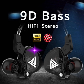 QKZ AK6 With Mic Earphone Wired Earphones Original Gaming Earphones Super Bass Headset Headphones