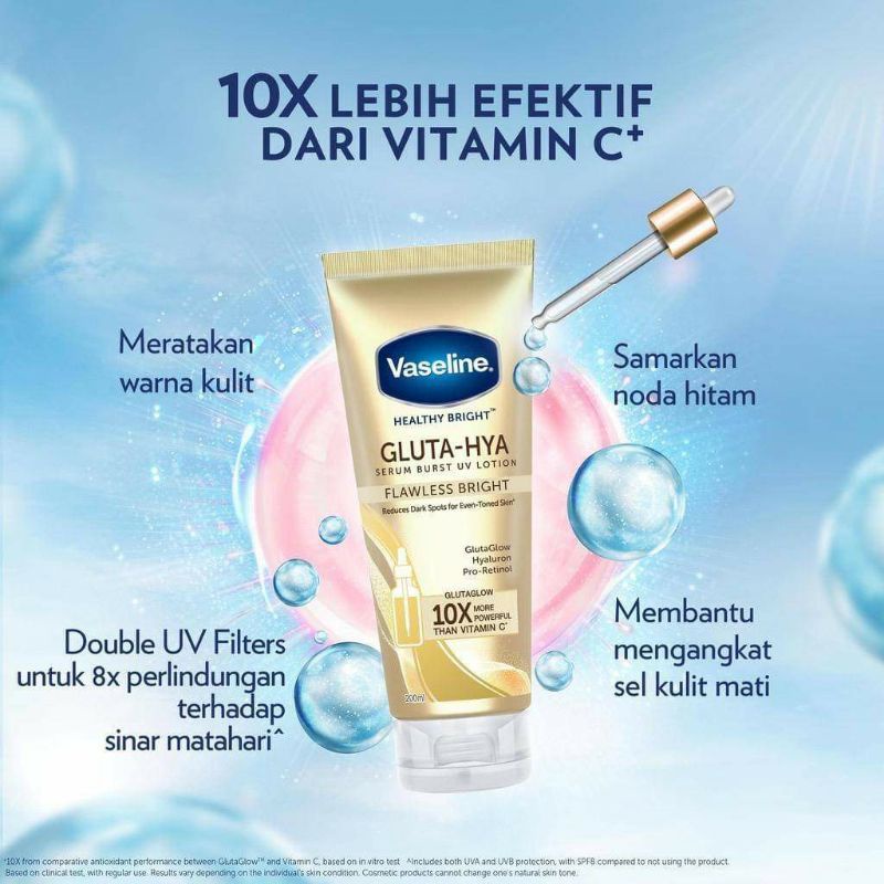 VASELINE GLUTA HYA FLAWLESS BRIGHT