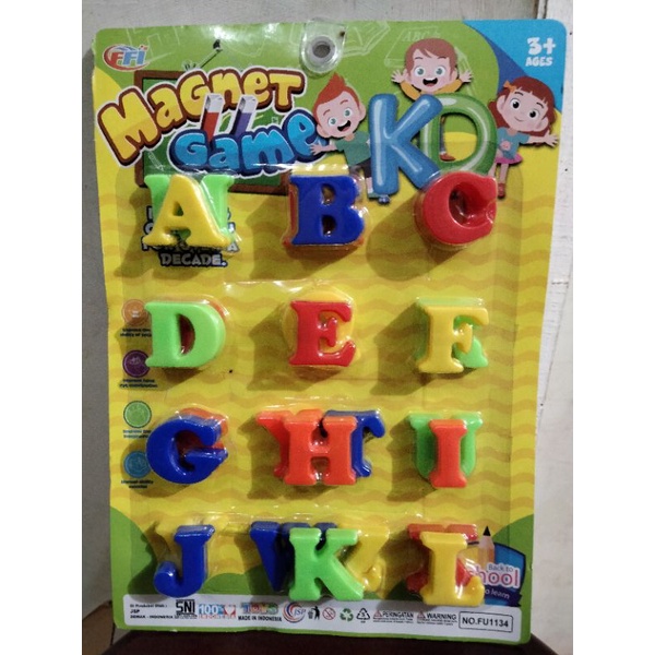 Mainan Edukasi Double Magnet ABC / Magnet Abjad