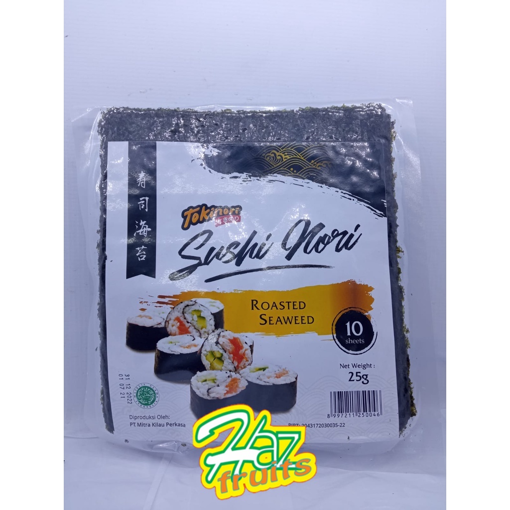 

Murah TOKINORI 10 Sheet Yaki Sushi Nori Rumput laut HALAL Roasted