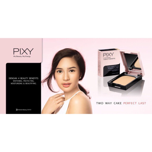 PIXY UV WHITENING 4 BEAUTY BENEFITS TWO WAY CAKE PERFECT LAST 9GR