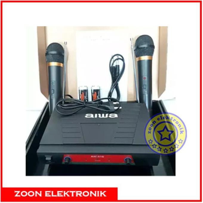 Super Microphone Wireless Aiwa Aw-616 / Mic Aiwa / Mic Wireless Aiwa Sale