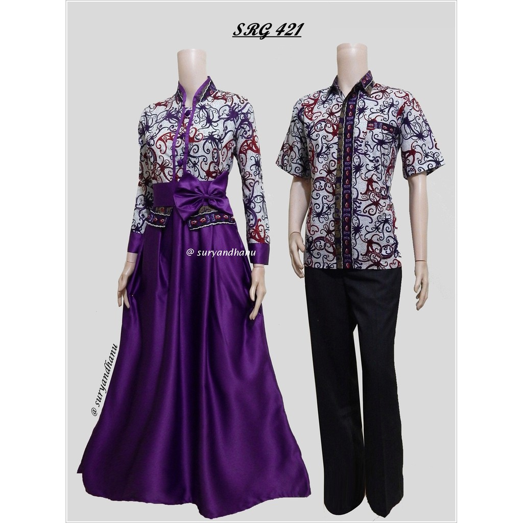 Maura Couple - Sania Ruffle Batik Couple ori Ndoro Jowi Suryandhanu DNT Garansi Termurah Shopee-1
