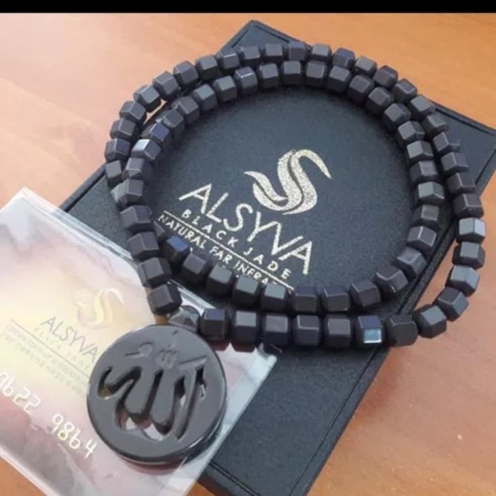 Kalung Alsyva Black Jade - Kalung Terapi Kesehatan