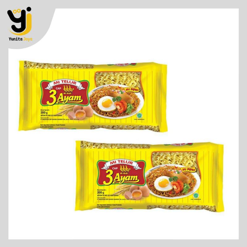 

[YUNITA JAYA] MIE TELUR 3 AYAM 200g