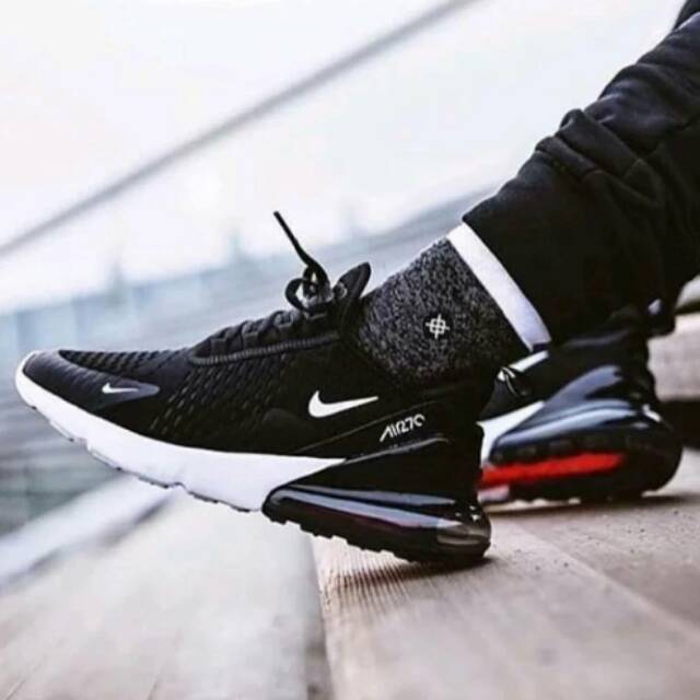 Sepatu Nike Air Max 270 Core Black Premium Sneakers Murah