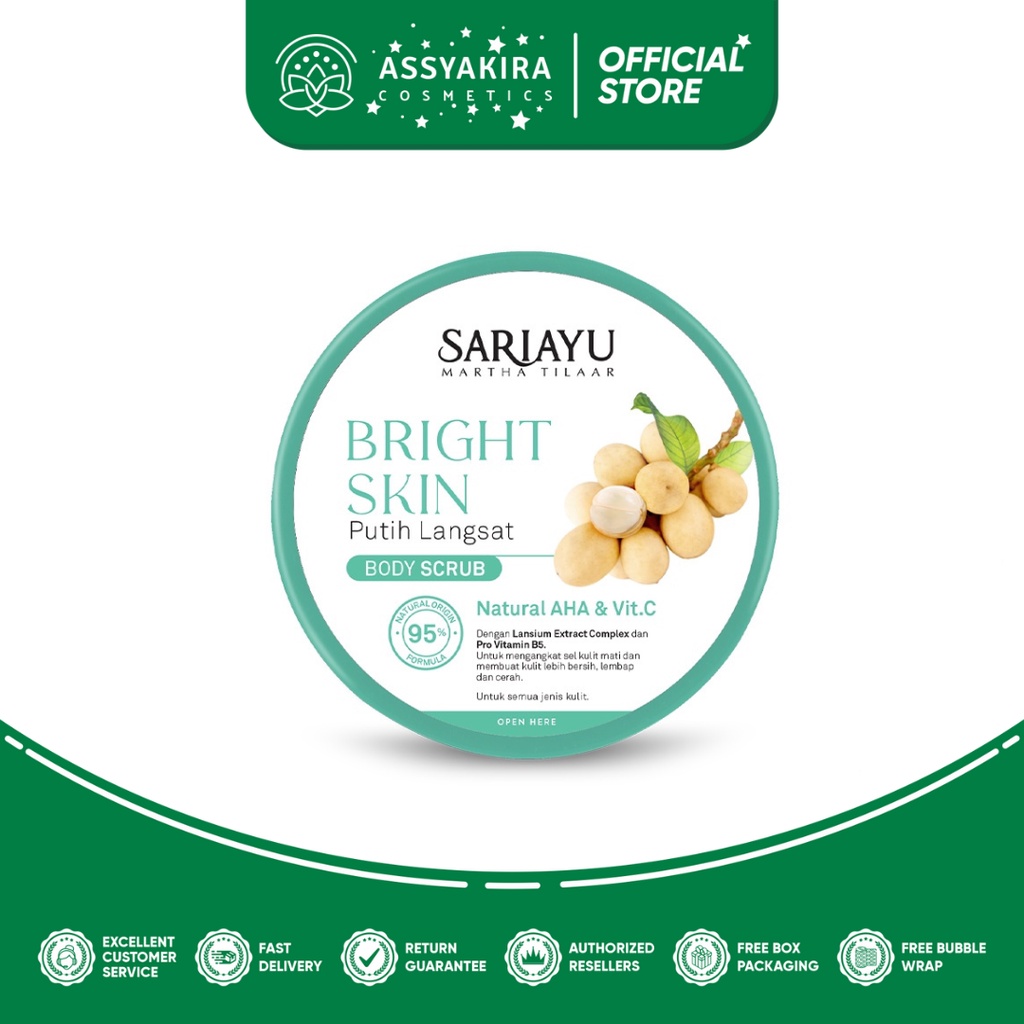 SariAyu Bright Skin Putih Langsat Body Scrub 175gr