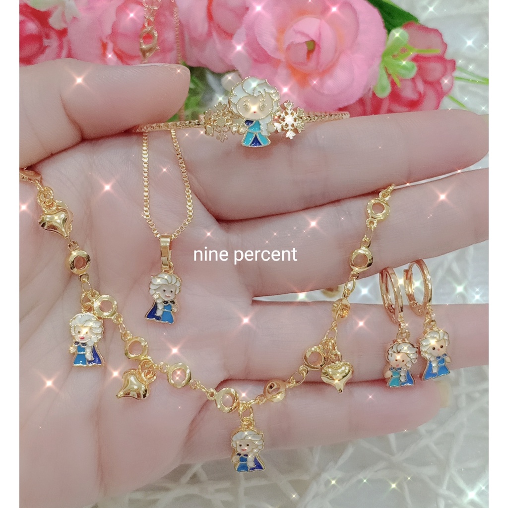 SET ANAK FROZEN TERMURAH/SET PERHIASAN ANAK/SET AKSESORIS ANAK/GELANG/KALUNG,ANTING