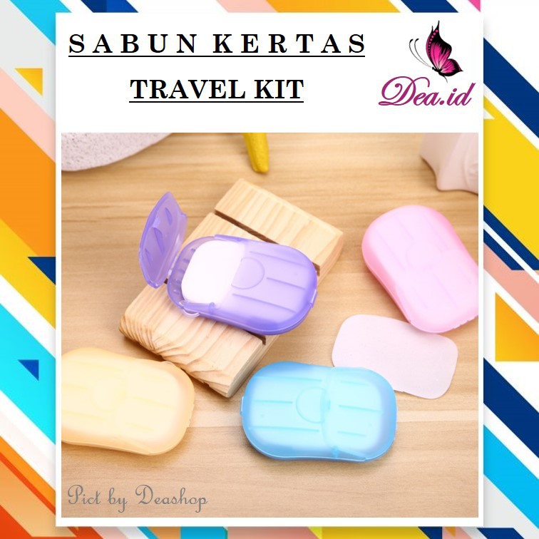 [DEASHOP] SABUN KERTAS / KERTAS SABUN / PAPER SOAP PORTABLE / HAND WASH PAPER TRAVEL KIT