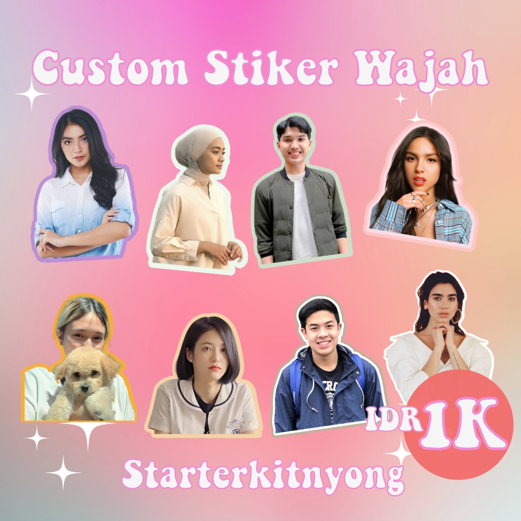 

STICKER CUSTOM WAJAH STARTERKITNYONG