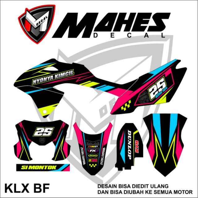 Stiker Motor  Klx  Warna  Pink Gambar  Gambar  Stiker