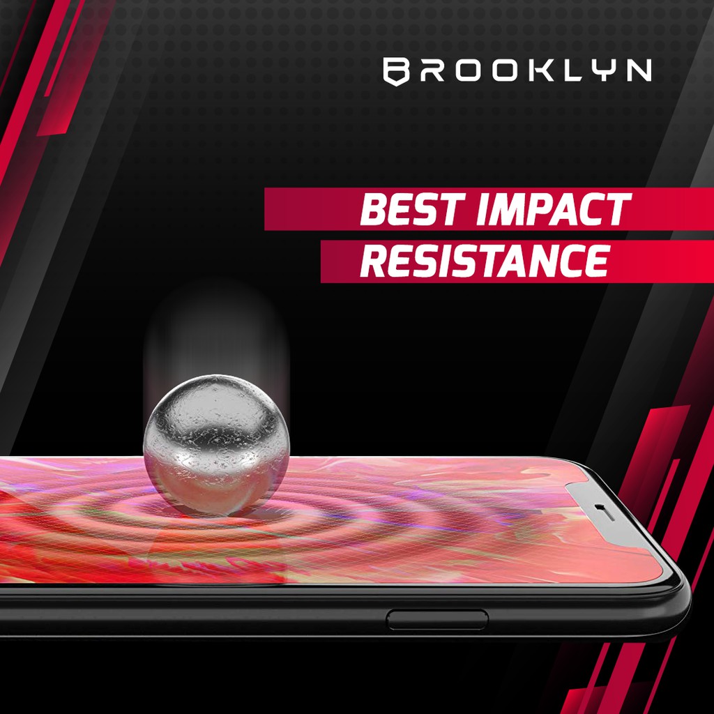 Brooklyn VER2 Tempered Glass iPhone 13/12/11/X XR XS MAX Mini Pro Max Full Cover Protection-5
