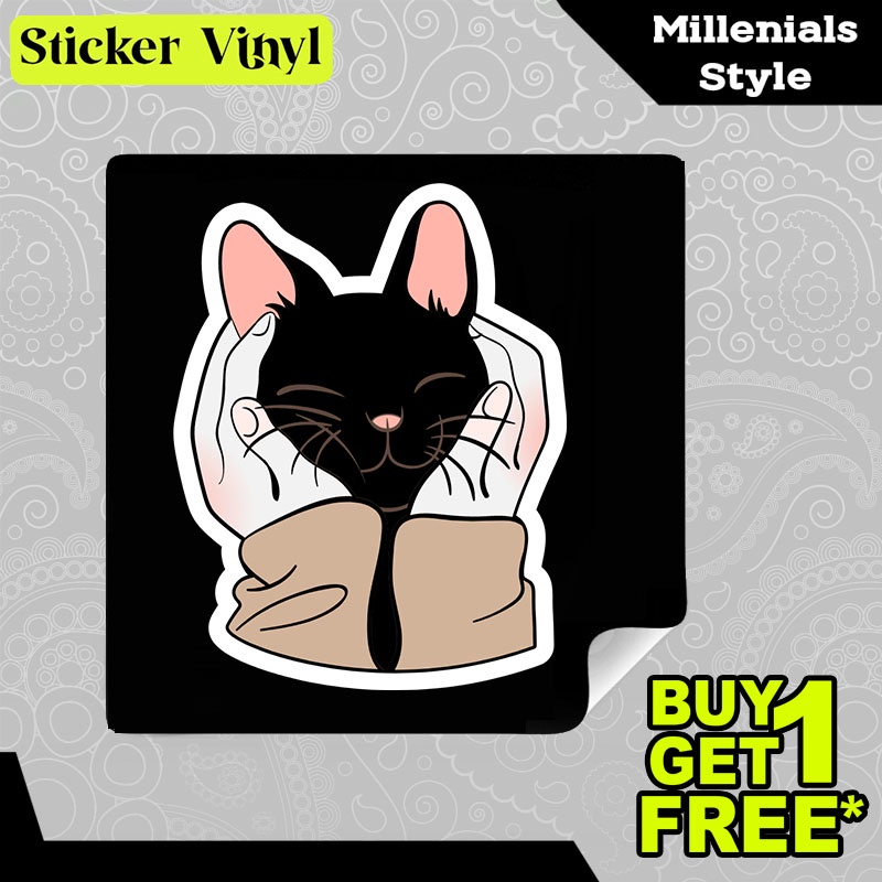 

Stiker Sticker Black Kitten Anak Kucing Hitam Lucu dan Imut Aesthetic Bahan Vinyl Satuan Anti Air