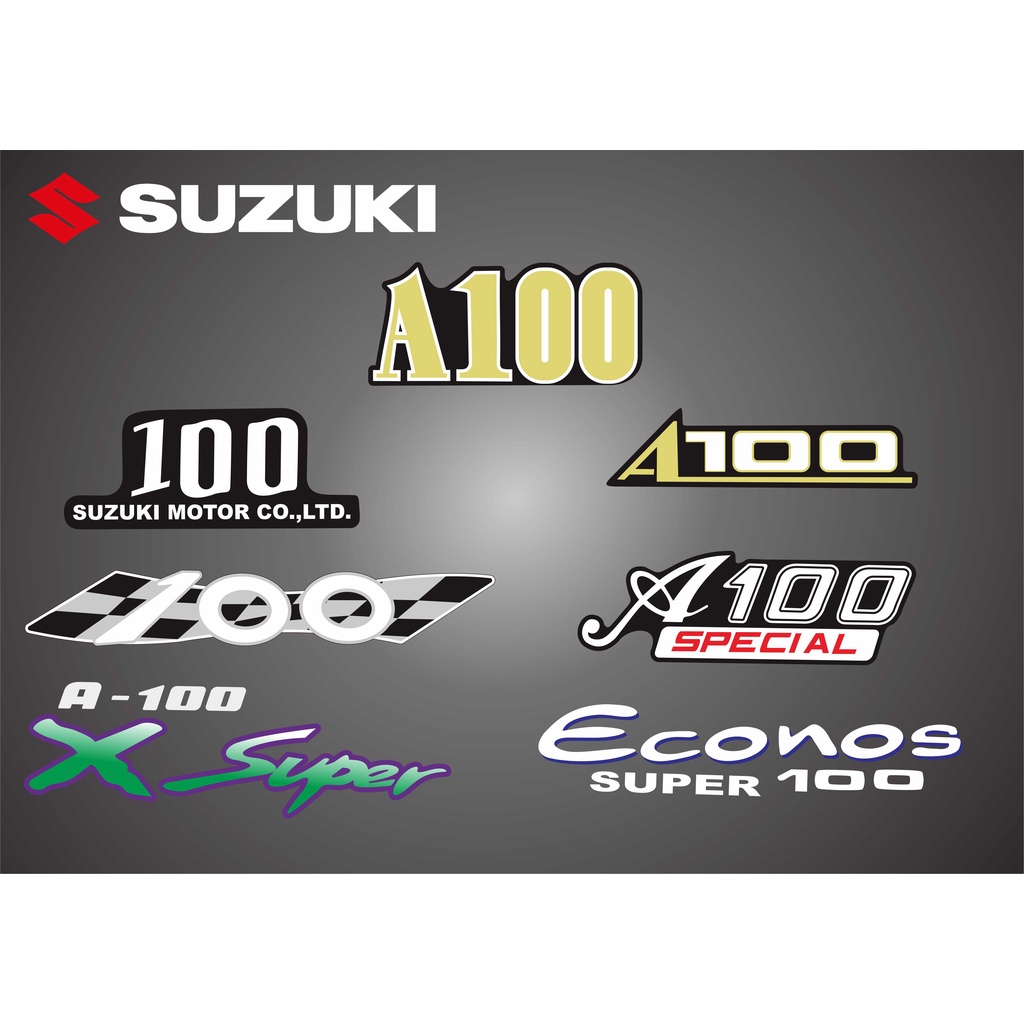 STICKER STRIPING SUZUKI A 100 OLD, A 100 X SUPER & A100 ECONAOUS