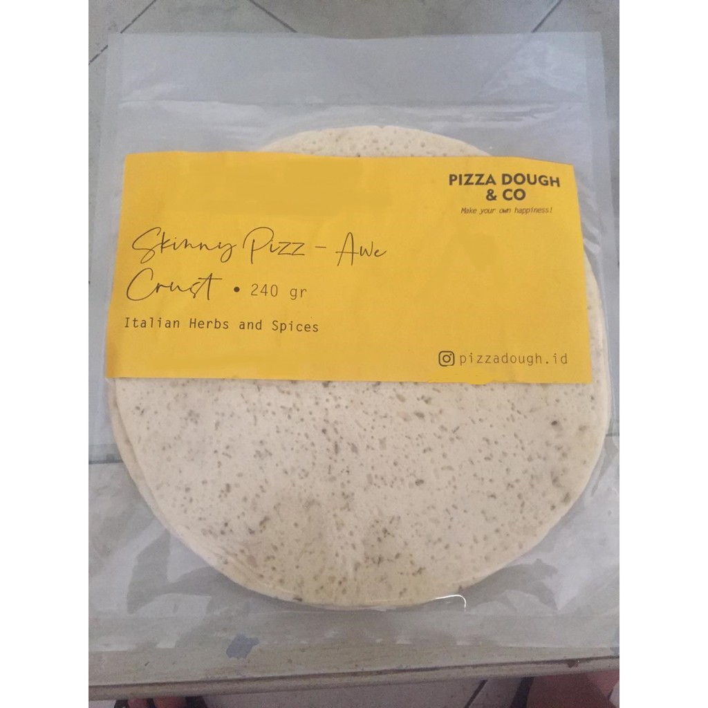 

Adonan Pizza 22cm isi 2 Rosemary Italian Piza Dough Thin Crust Tipis