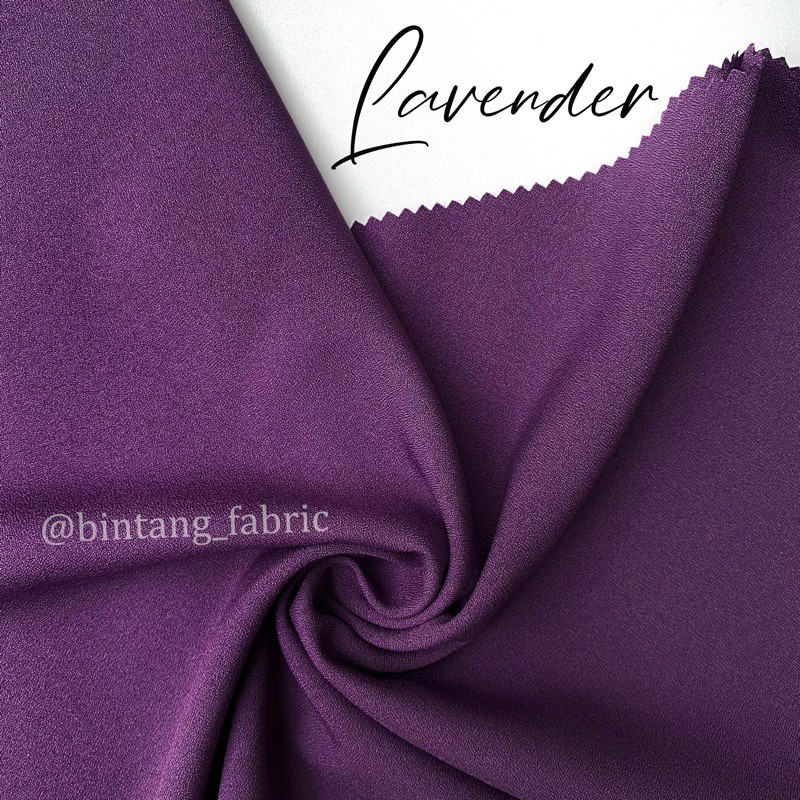 Bahan Kain Princess Stretch Lady Zara 1 meter-Lavender