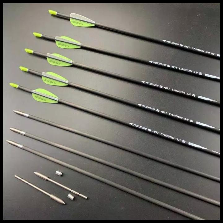 Setengah Lusin Arrow Carbon Accmos Diameter Mirip X10 Bima Archery