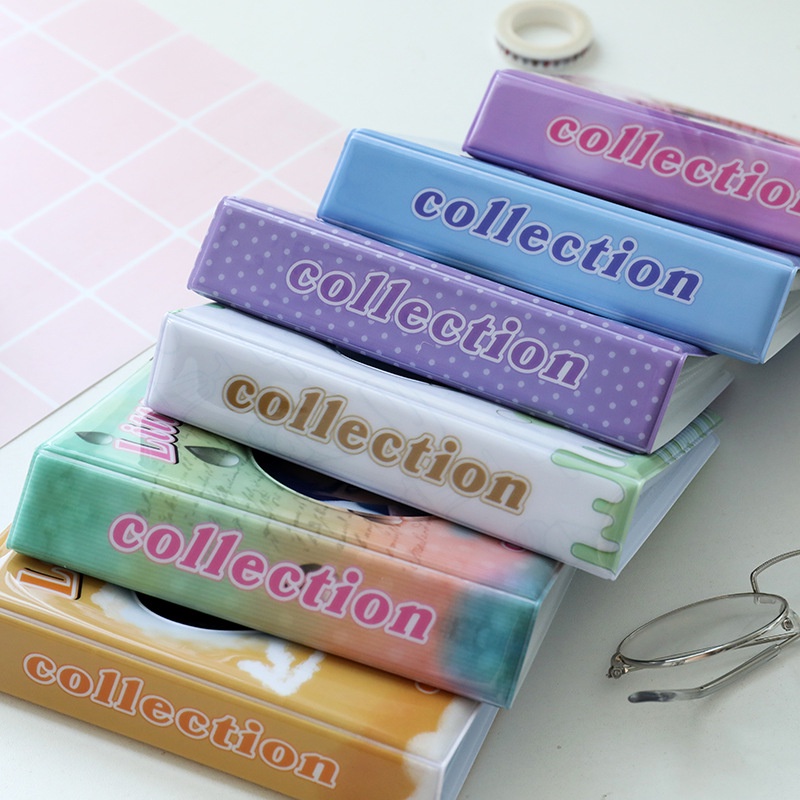 Album Foto 3inch Hollow Cover Transparan PP Sleeves 64saku Photocard Lomo Card Holder