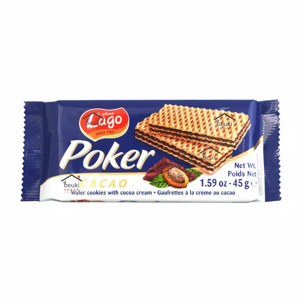 

ECERAN Gastone Lago Chocolate Kue Wafer Coklat - 45gr