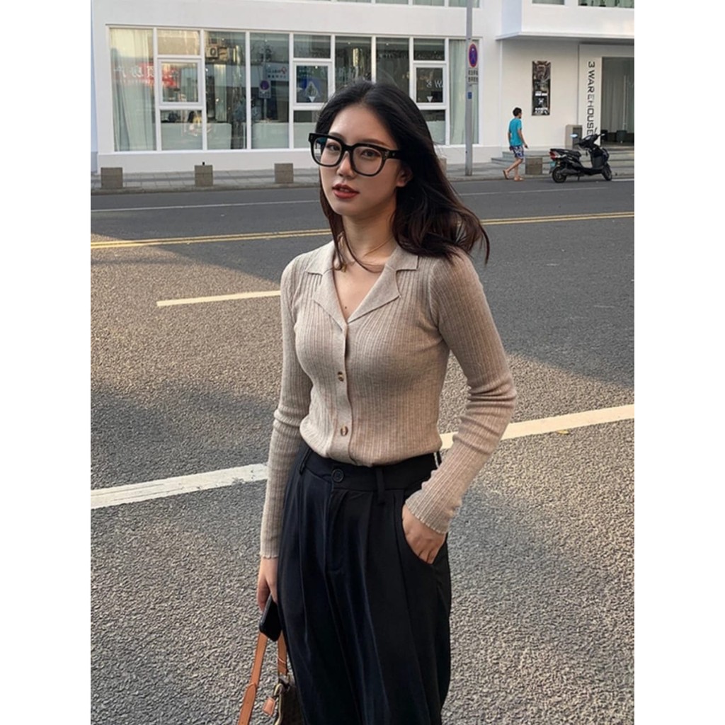 6004 BLOUSE KNIT BRIETA TOPS RAJUT PREMIUM IMPORTIR FASHION Baju Wanita Impor GROSIR MURAH IMPORT