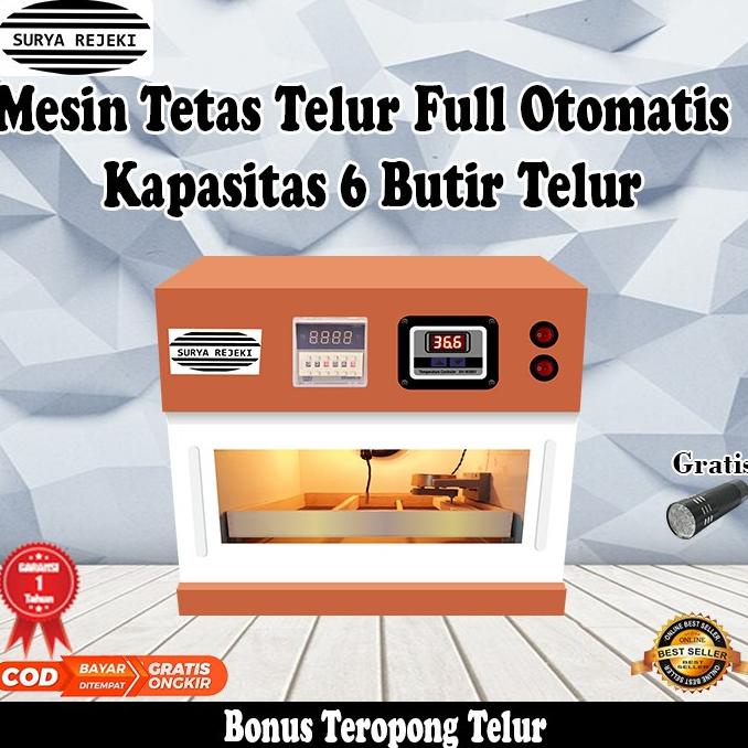 [[BISA COD]] Mesin tetas telur full otomatis kapasitas 6 butir telur ORIGINAL